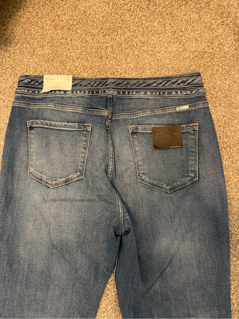 KanCan Denicee High Rise Bootcut Jeans Medium Wash Stretch Fit Size 15/31 NWT - Picture 12 of 16